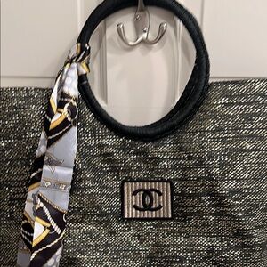 Chic Black and Gold Designer Tote Bag